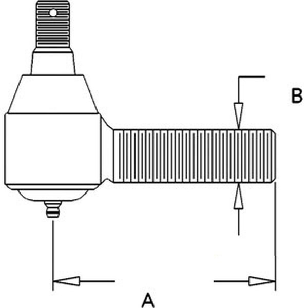 Aic Replacement Parts Tie Rod, Inner Fits John Deere 4040 4230 4240 4250 4430 4440 4555 WN-AR63590-PEX - main
